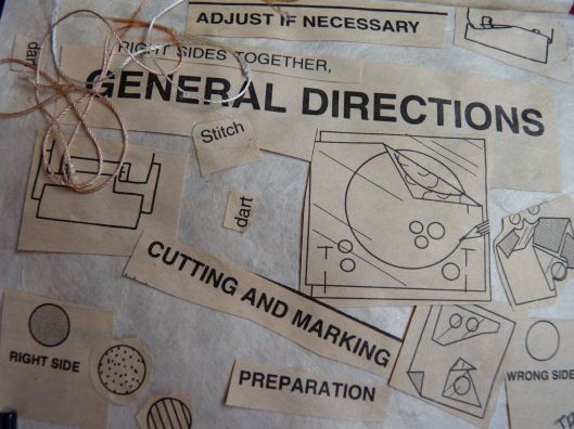 "adjust if necessary".  Collage by Julie Seyler 