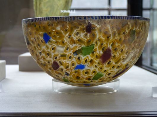 glass mosaic bowl 1st century B.C. to 2nd century A.D.