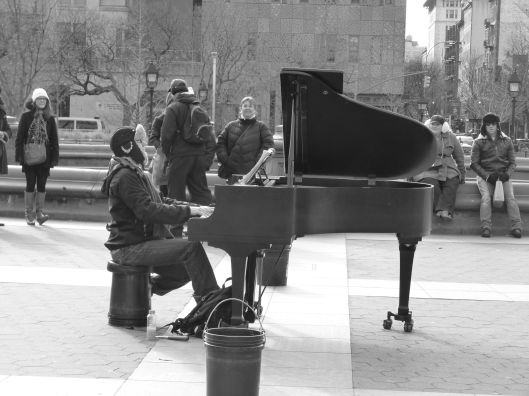 i came across a guy playing the piano