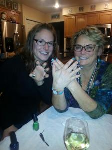 Even our nails say Go Hawks!