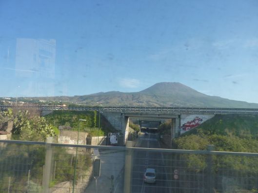 mt Vesuvius from the train