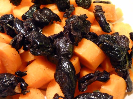 carrots and bl olives