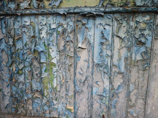 This is not the landmarked part. I just loved the way the blue paint curled about. 