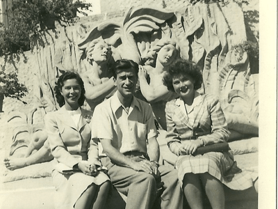 Me, my sister Liz and my brother-in-law Phil (1943). 