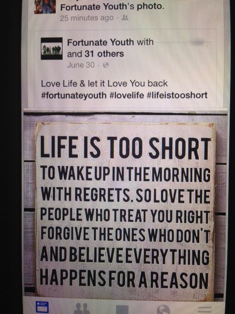 Even Facebook believes EVERYTHING HAPPENS FOR A REASON