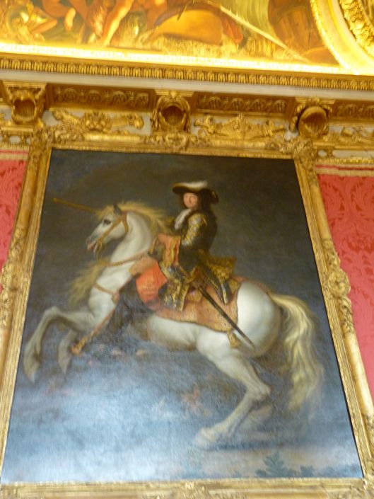 Louis on a horse by Rene-Antoine Houasse